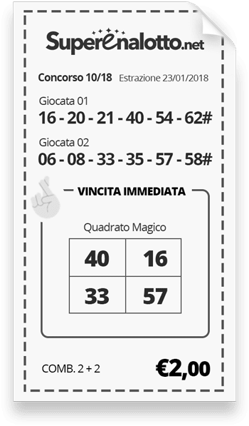 Receipt containing an instant win
